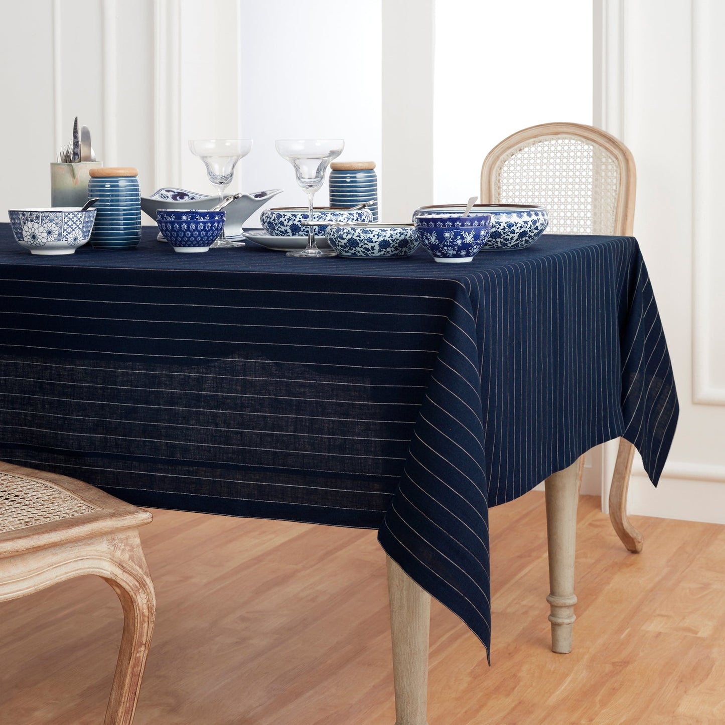 Pinstripe Tablecloth