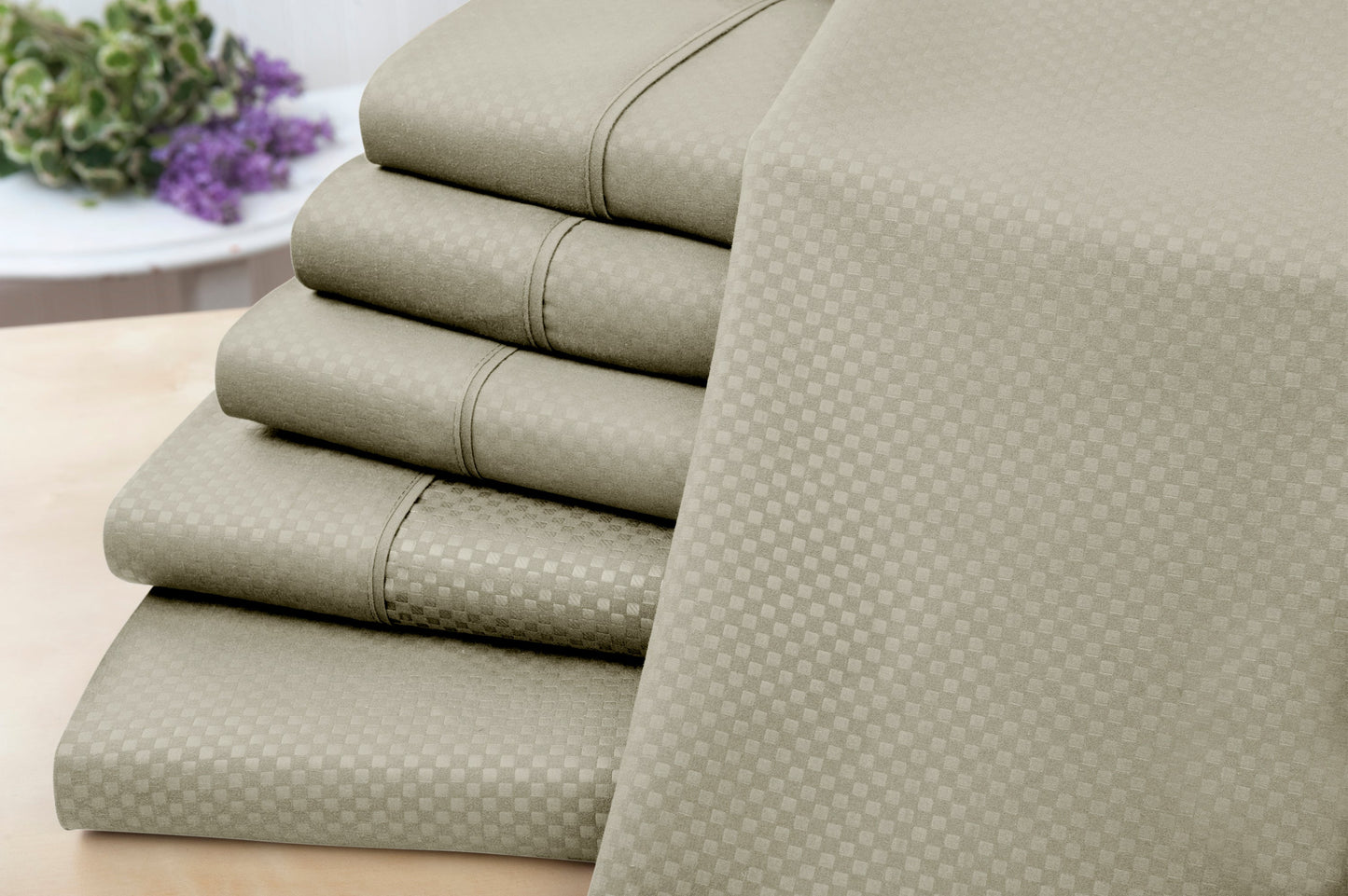 US Army 6 Piece Embossed Microfiber Check Sheet Set