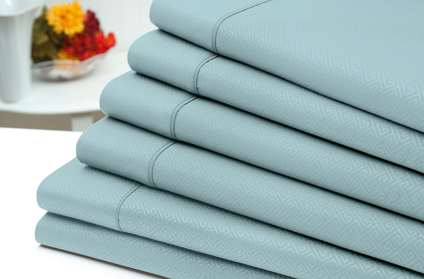 US Army 6 Piece Embossed Microfiber Greek Key Sheet Set