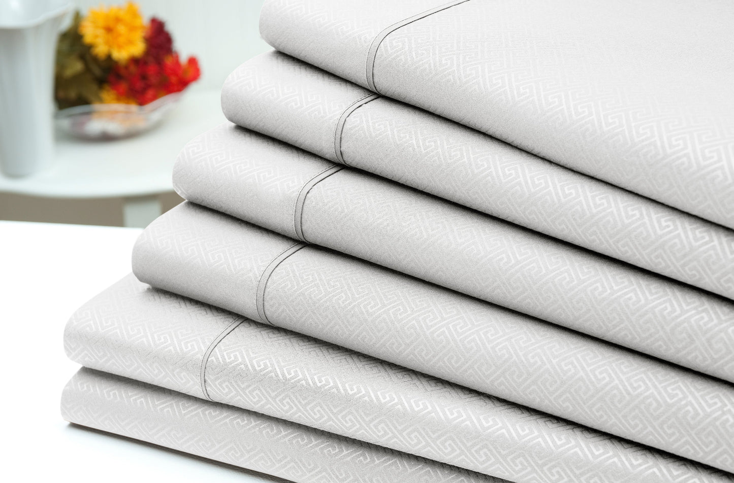 US Army 6 Piece Embossed Microfiber Greek Key Sheet Set