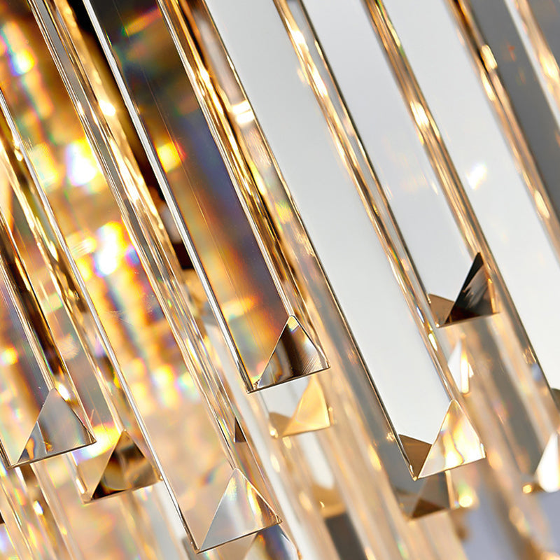Evelyn's Crystal Chandelier - Modern Elegance with Tiered Design