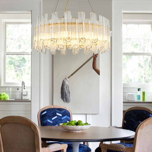 Freya's Modern Gold Crystal Chandelier: Illuminate Your Space with Elegance