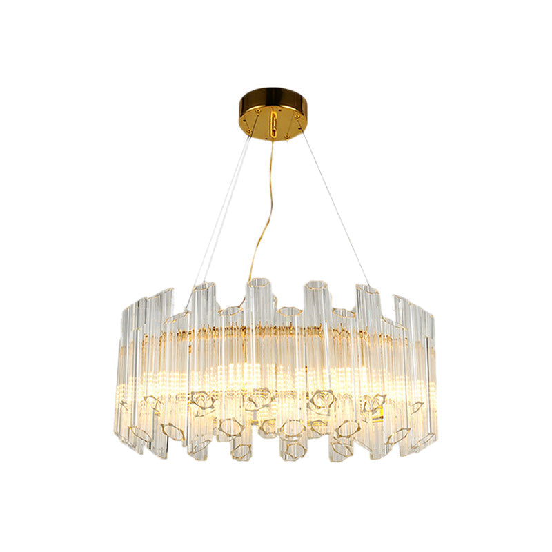 Freya's Modern Gold Crystal Chandelier: Illuminate Your Space with Elegance