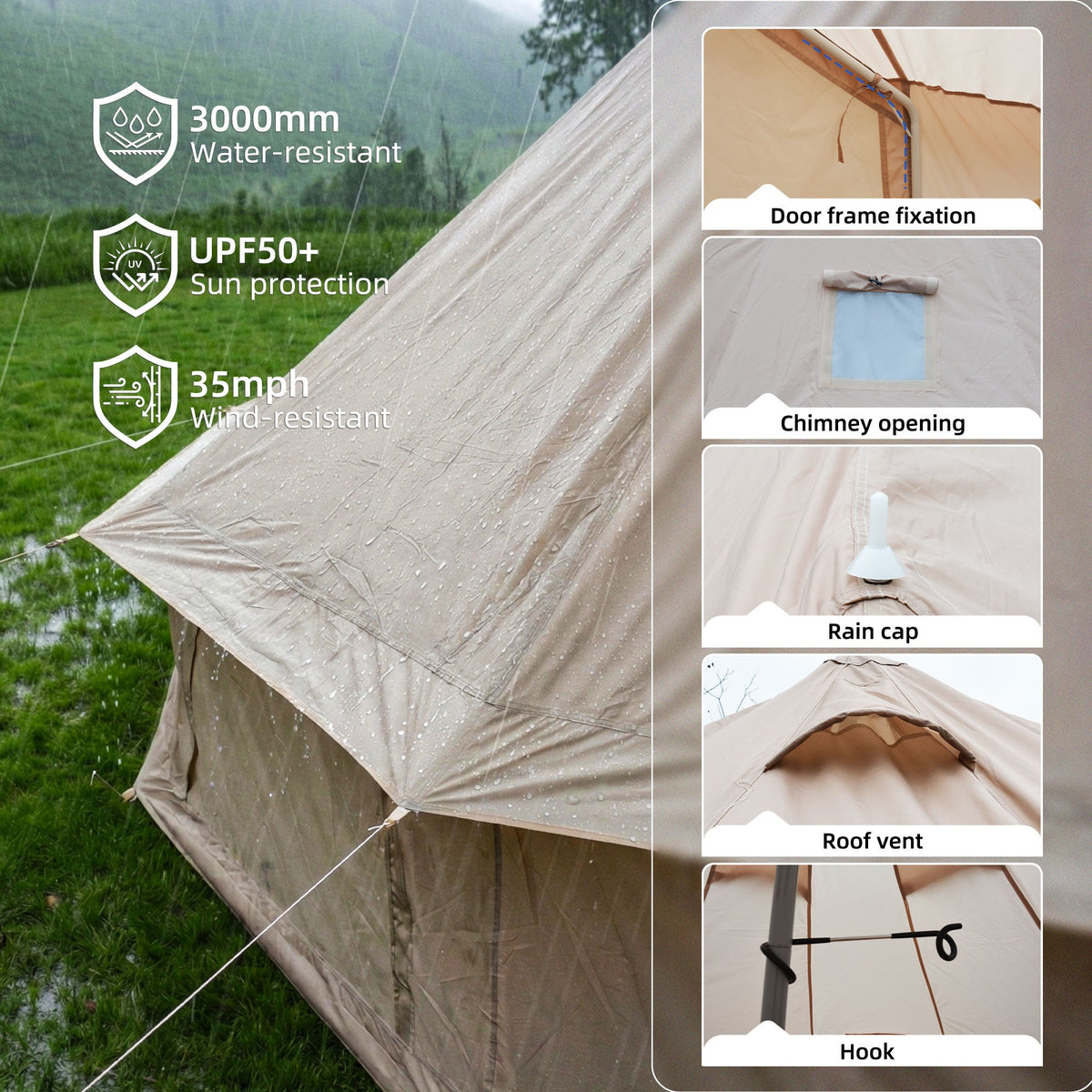 VKAMP 4 Season Bell Tent - 16.4FT