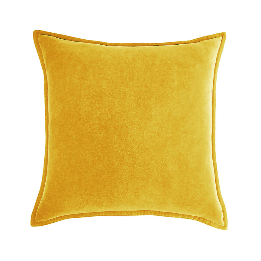 Square Cotton Velvet Throw Pillow (With insert)  size 18"x18"