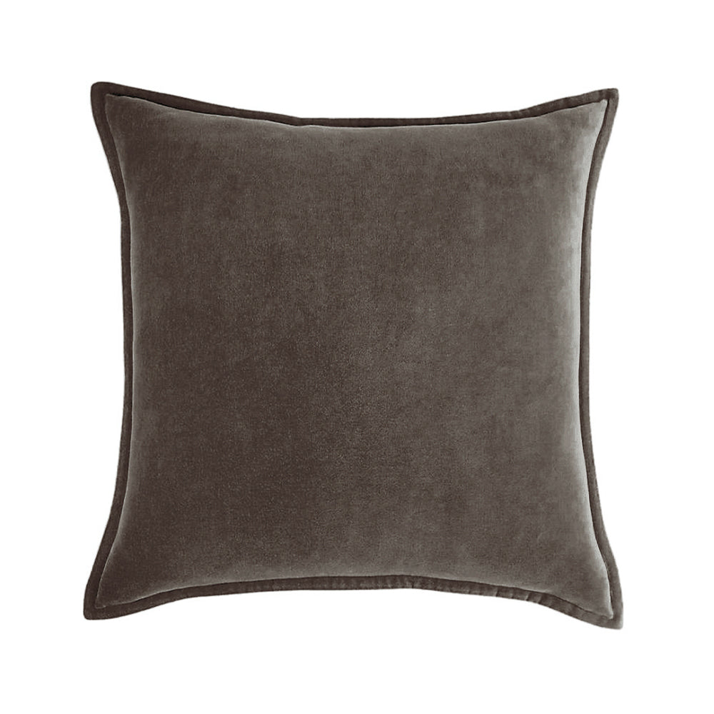 Square Cotton Velvet Throw Pillow (With insert)  size 18"x18"