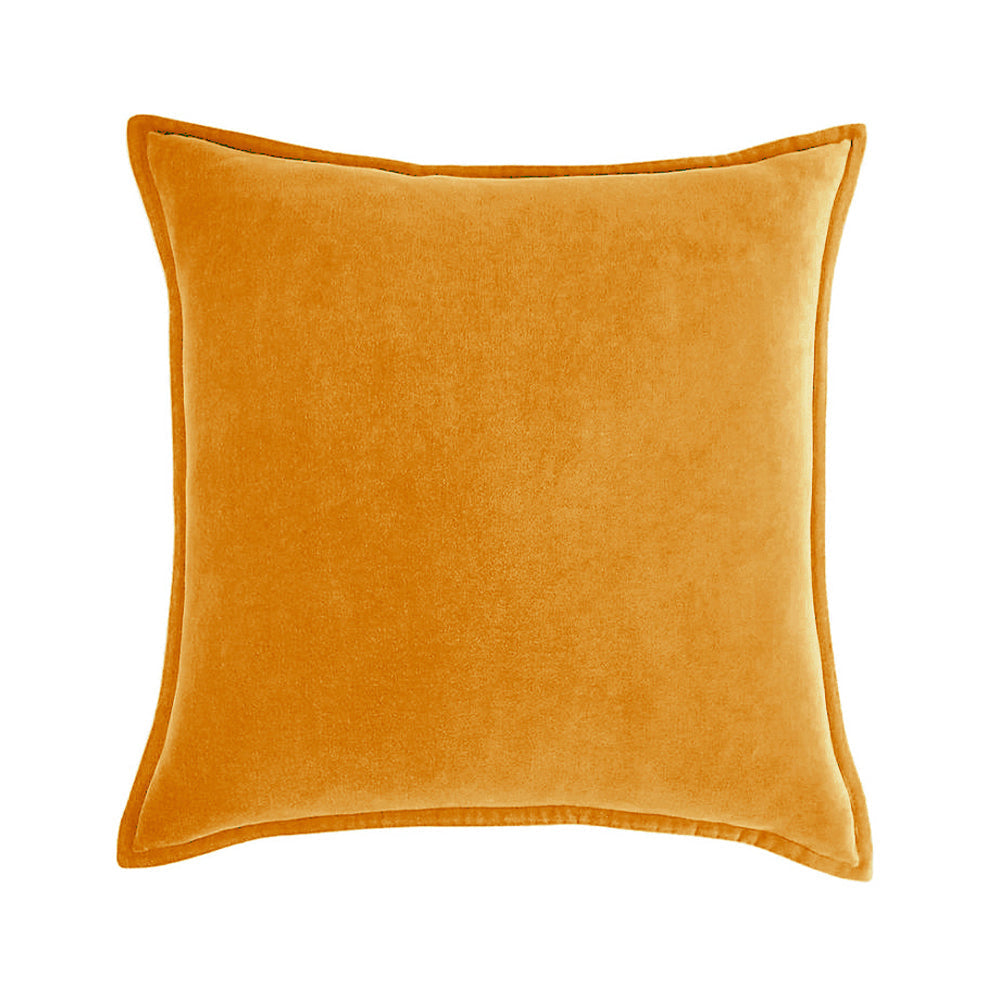 Square Cotton Velvet Throw Pillow (With insert)  size 18"x18"