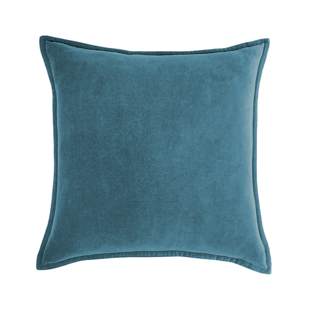 Square Cotton Velvet Throw Pillow (With insert)  size 18"x18"