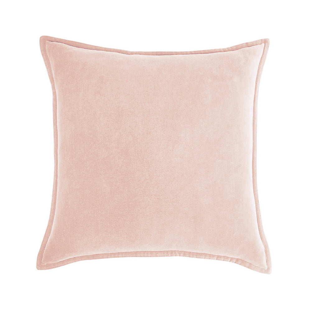 Square Cotton Velvet Throw Pillow (With insert)  size 18"x18"