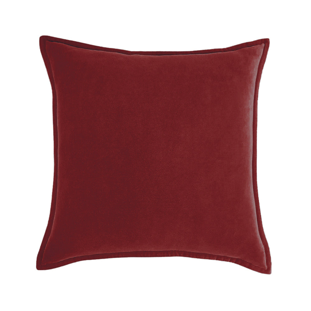 Square Cotton Velvet Throw Pillow (With insert)  size 18"x18"
