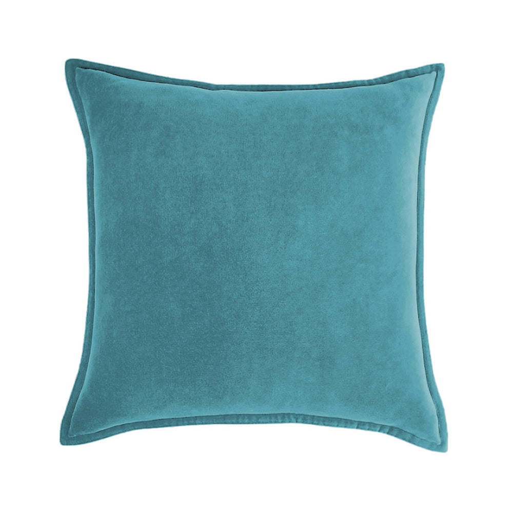 Square Cotton Velvet Throw Pillow (With insert)  size 18"x18"