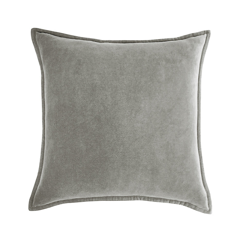 Square Cotton Velvet Throw Pillow (With insert)  size 18"x18"