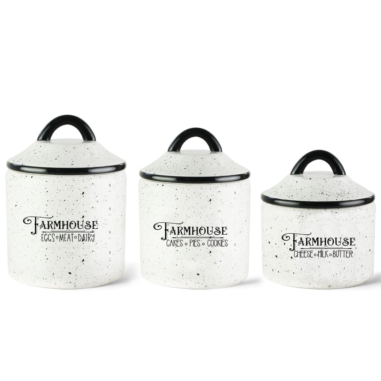 Farm House 3 Piece Canister Set