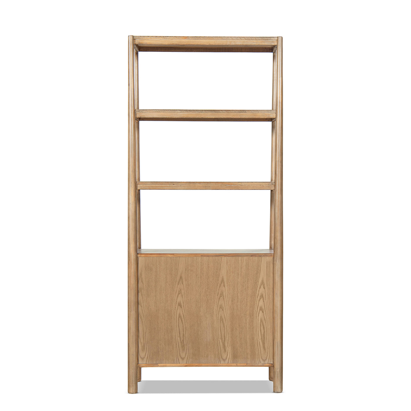 Nolan 86" Reclaimed Wood Bookcase with Lower Cabinet