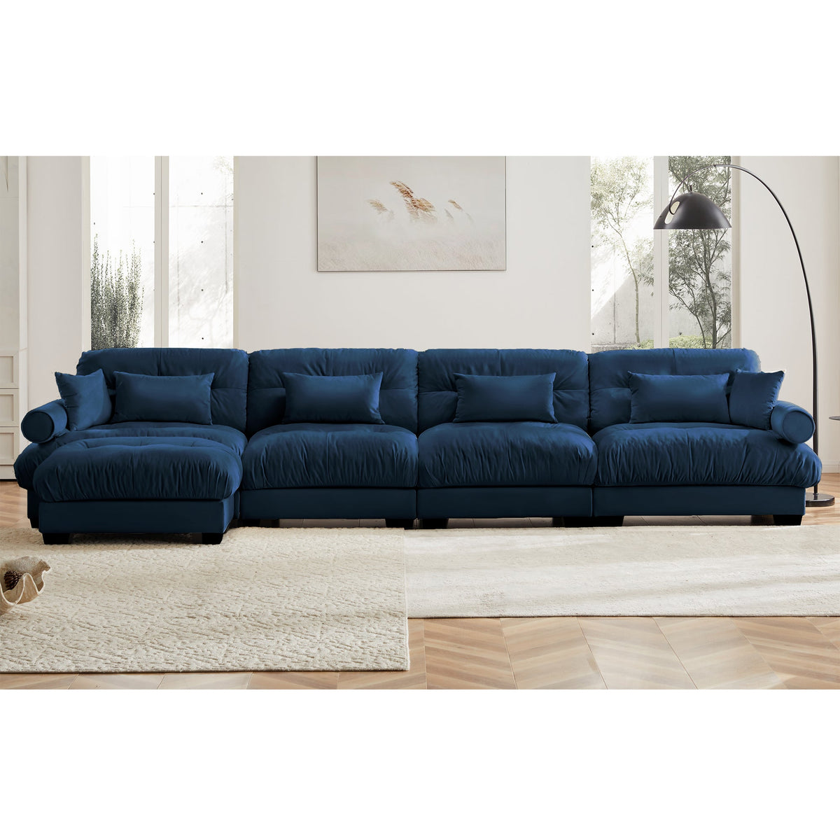 L Shaped Sectional Cloud Sofa