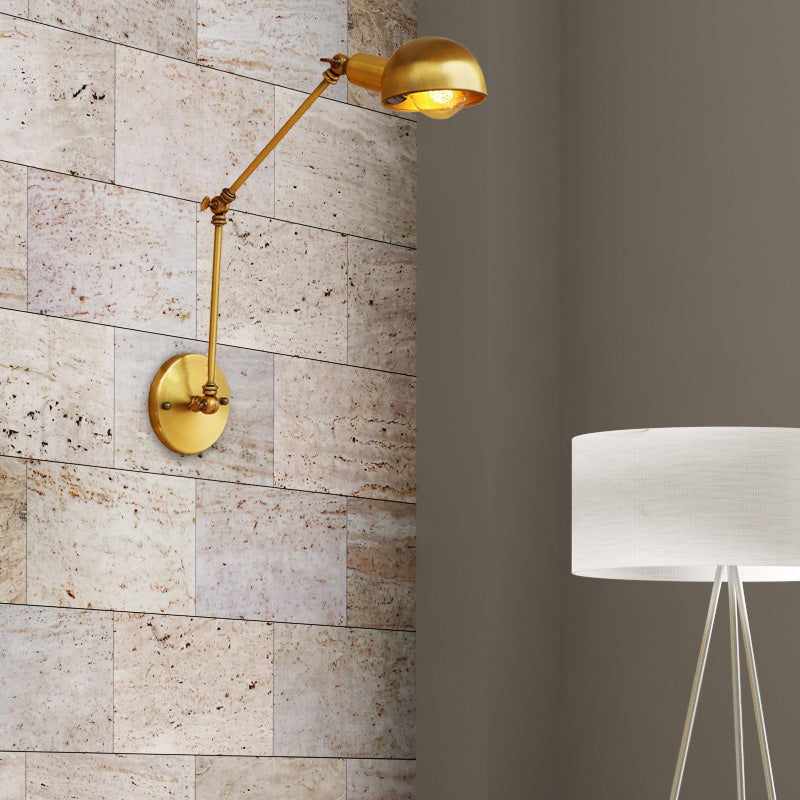 Watson's Industrial Swing Arm: Brass Beauty for Focused Light (1-Light Sconce)