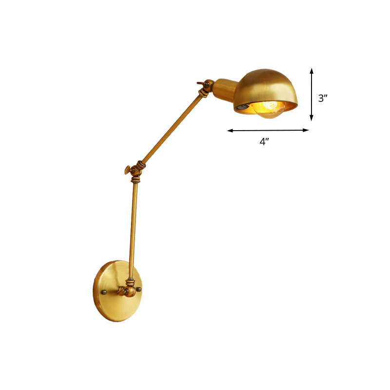 Watson's Industrial Swing Arm: Brass Beauty for Focused Light (1-Light Sconce)
