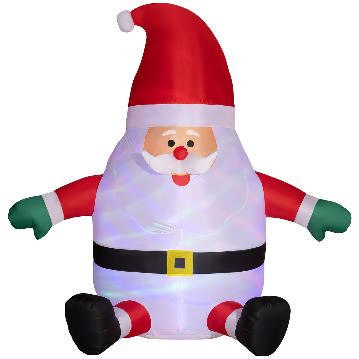 Inflatable Christmas Santa Claus with Rotating Light