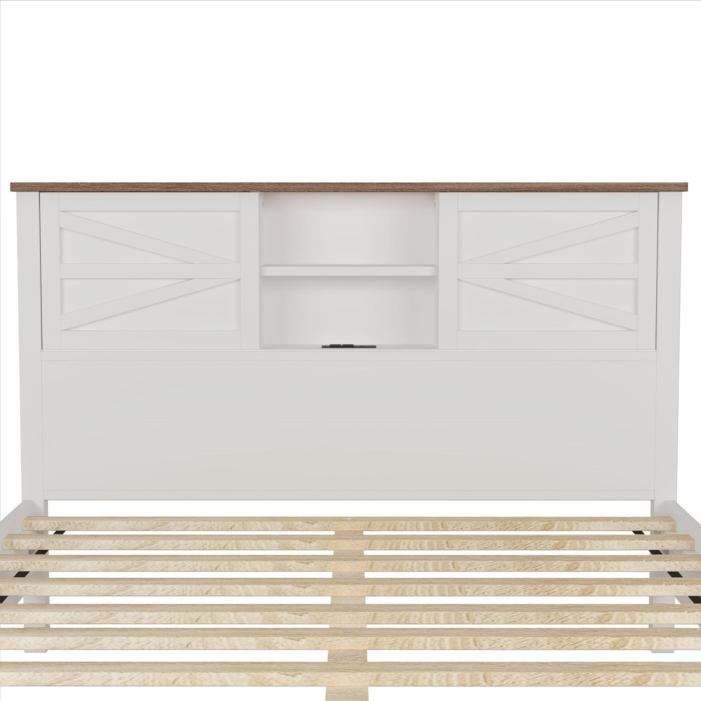 3-Piece Full Size Farmhouse Platform Bed Set with Storage