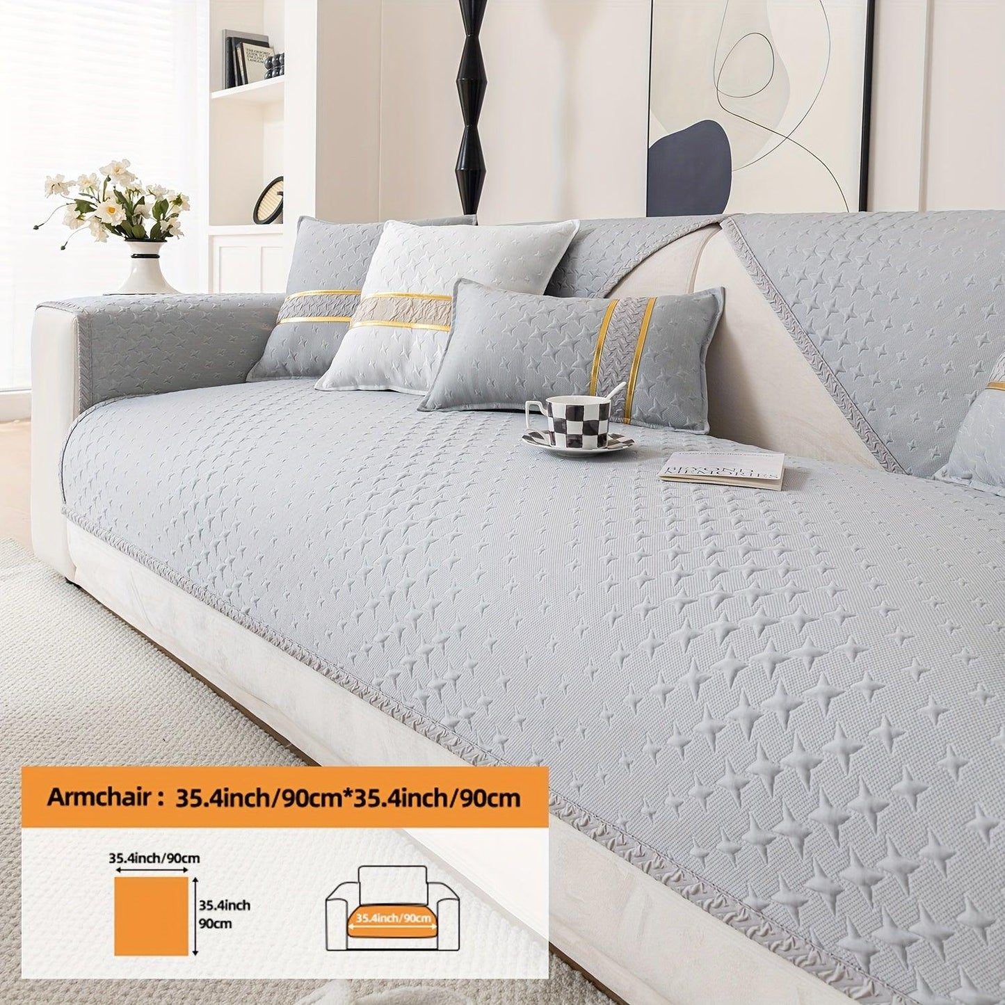 Summer Cooling Silk Non-slip Sofa Cover- Couch Cover for Dogs