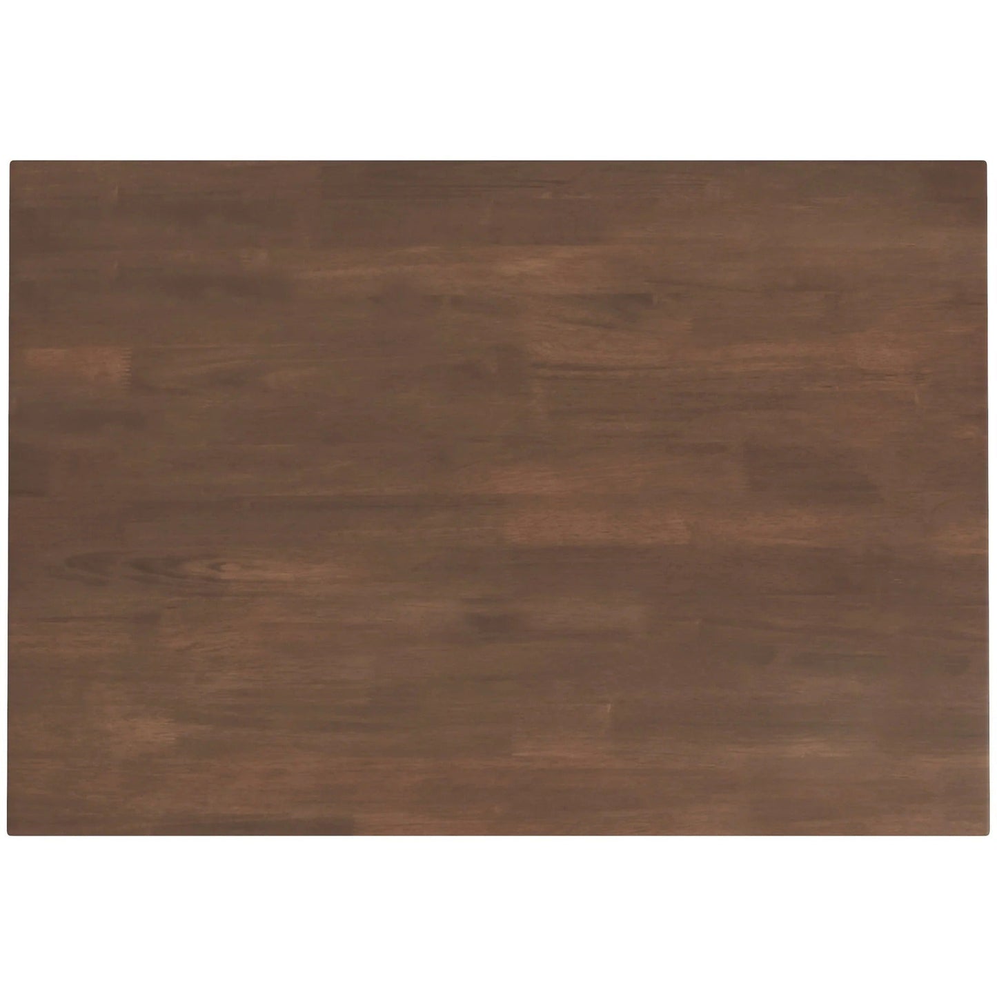 Mary Modern Style Solid Wood Rectangular Dining Kitchen Table Brown Finish Beveled Edges