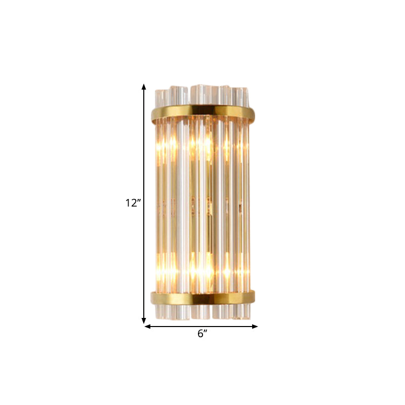 Elara's Modern Gold Crystal Wall Sconce: Elegance Meets Functionality