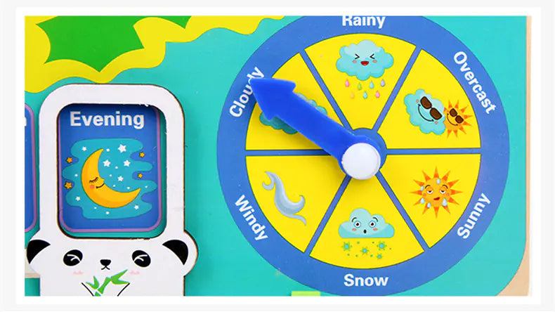 7-in-1 Standing Weather Calendar Clock