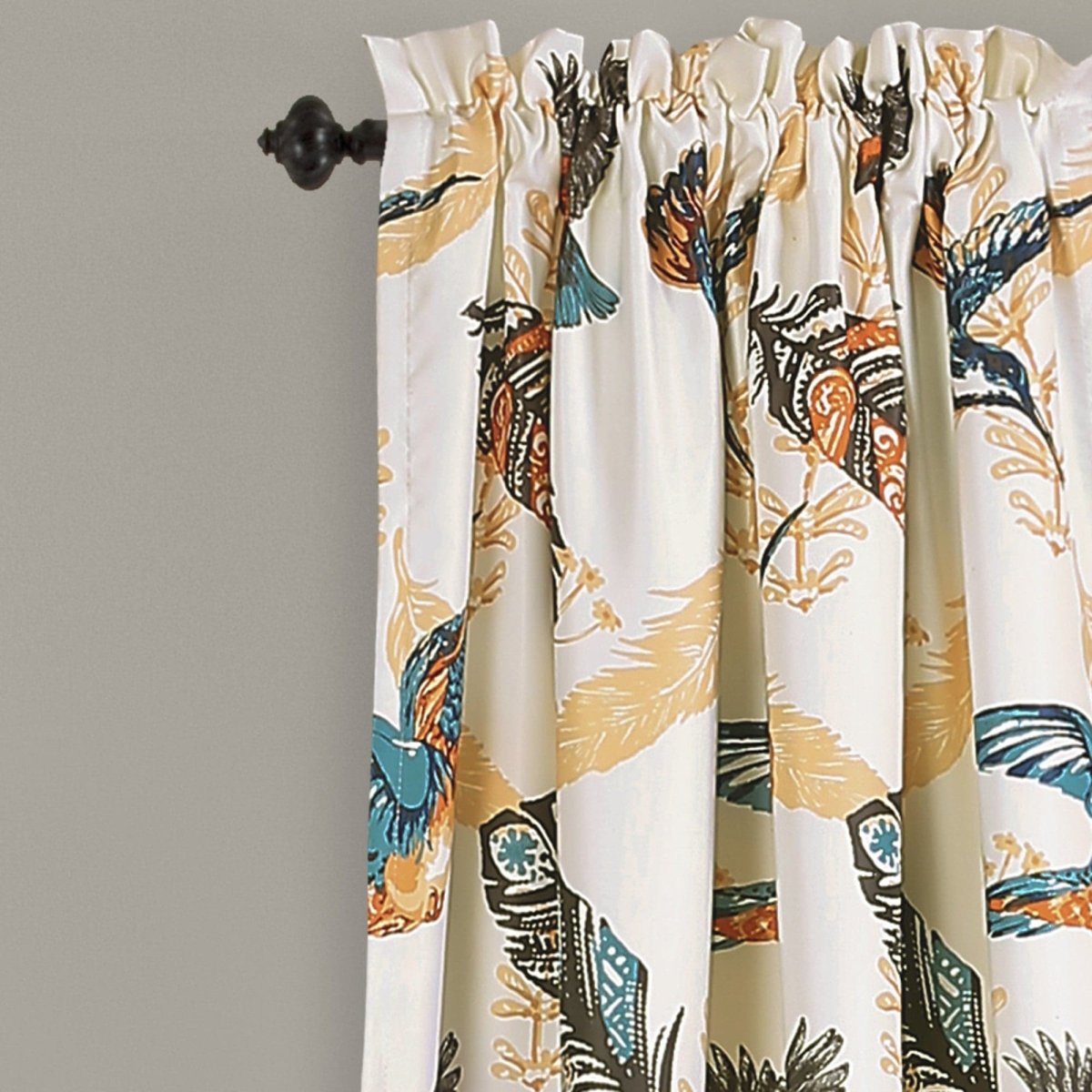Bird Breeze Light Filtering Window Curtain Set