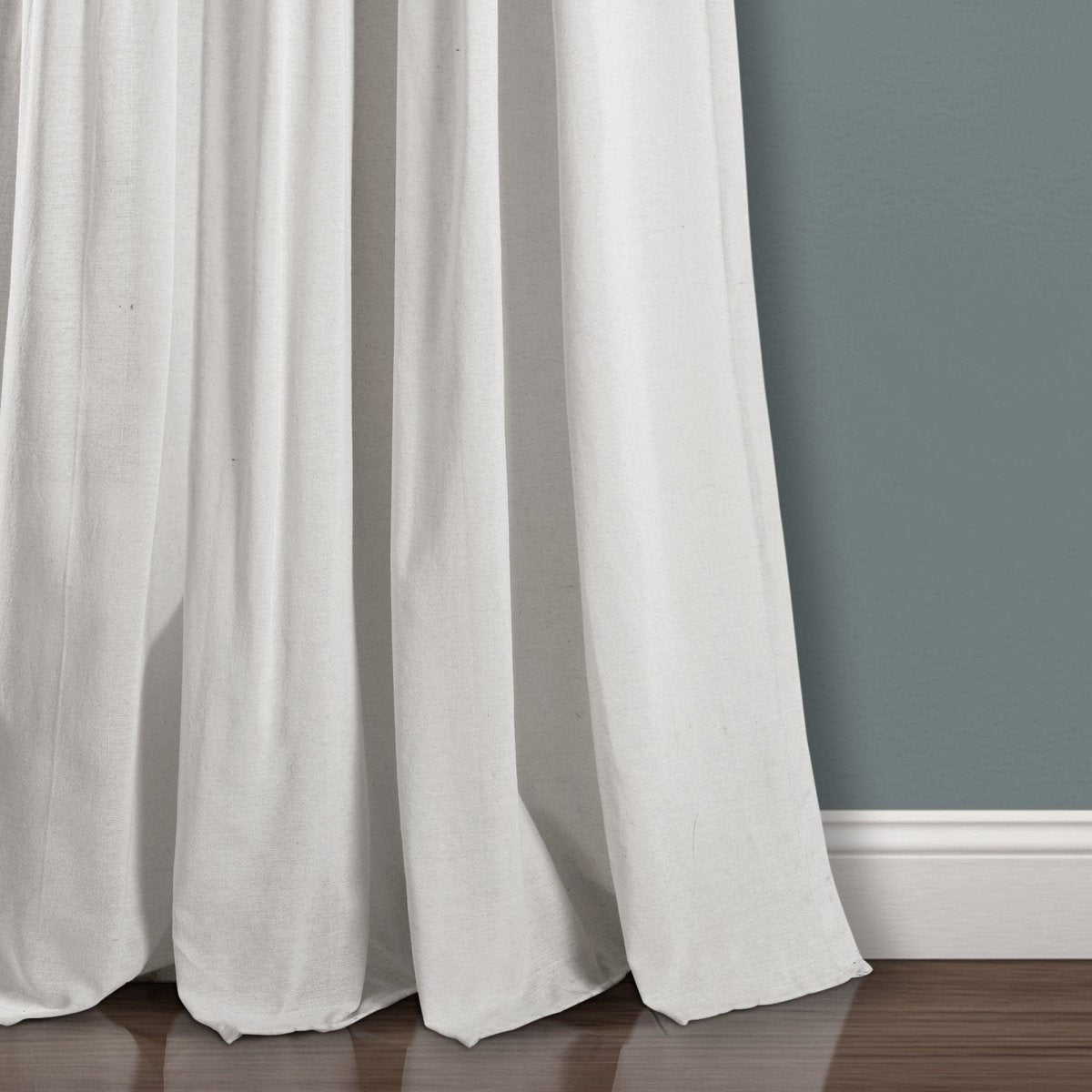 Linen Button Window Curtain (Single Panel)