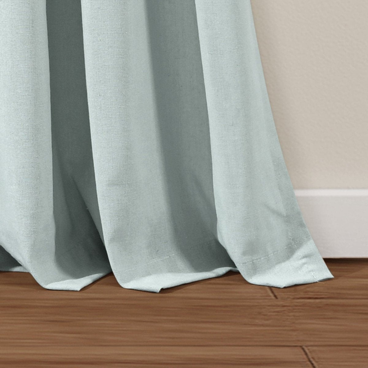 Linen Button Pinched Pleat Window Curtain (Single Panel)