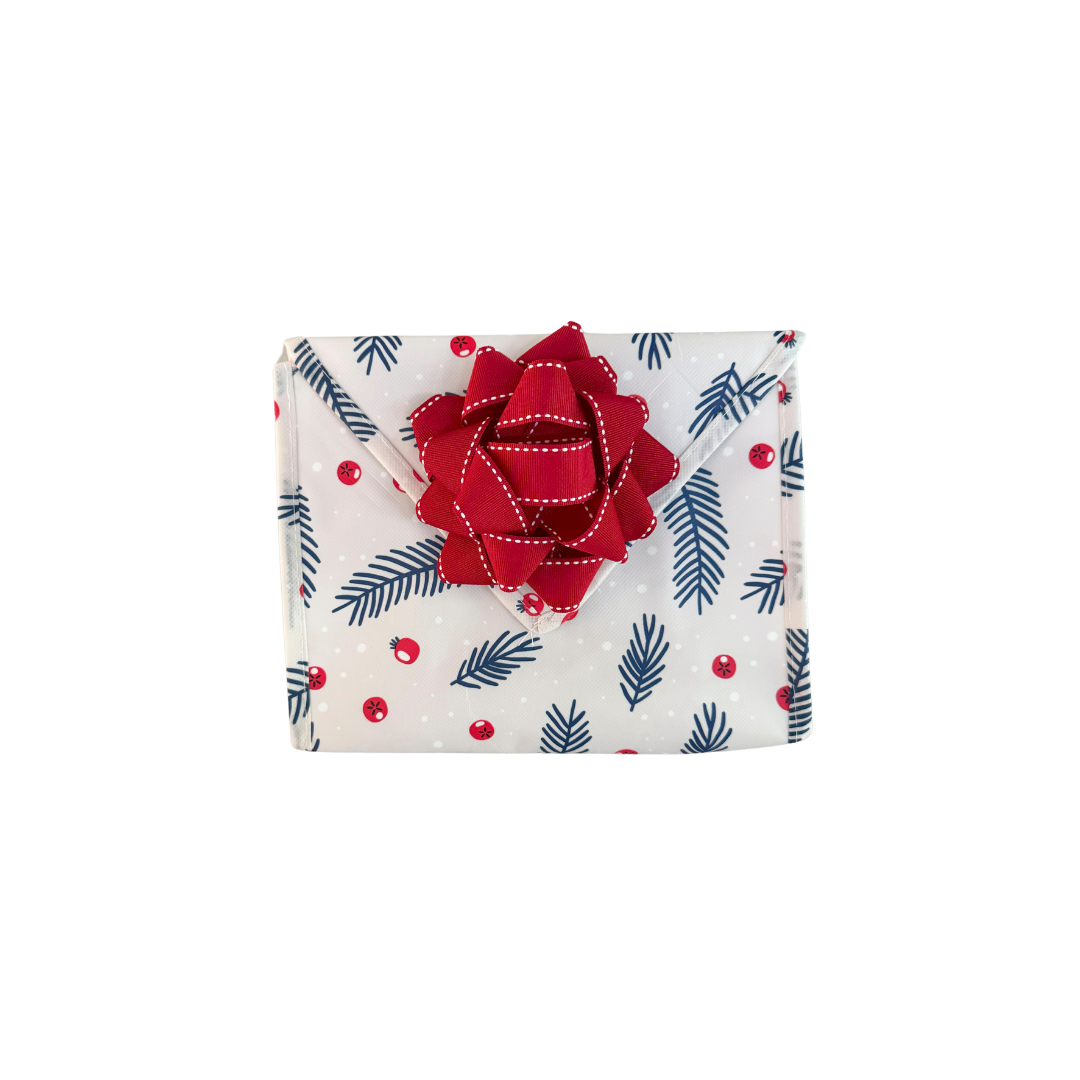 EverBow: Red (Reusable Gift Wrap Bags – Sustainable, Foldable, Eco-Friendly)