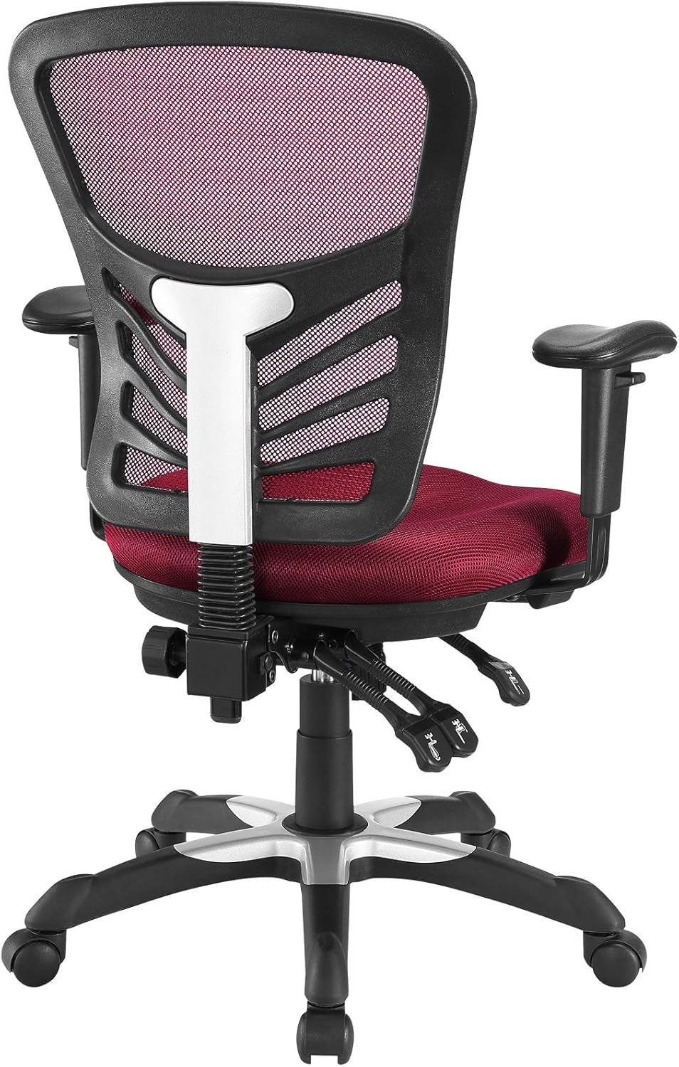 Articulate Ergonomic Red Mesh Office Chair with Adjustable Support