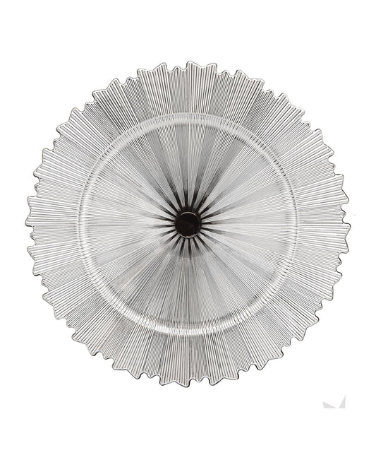 STAR SILVER ELECTROPLATED CHARGER SET/4 13"D