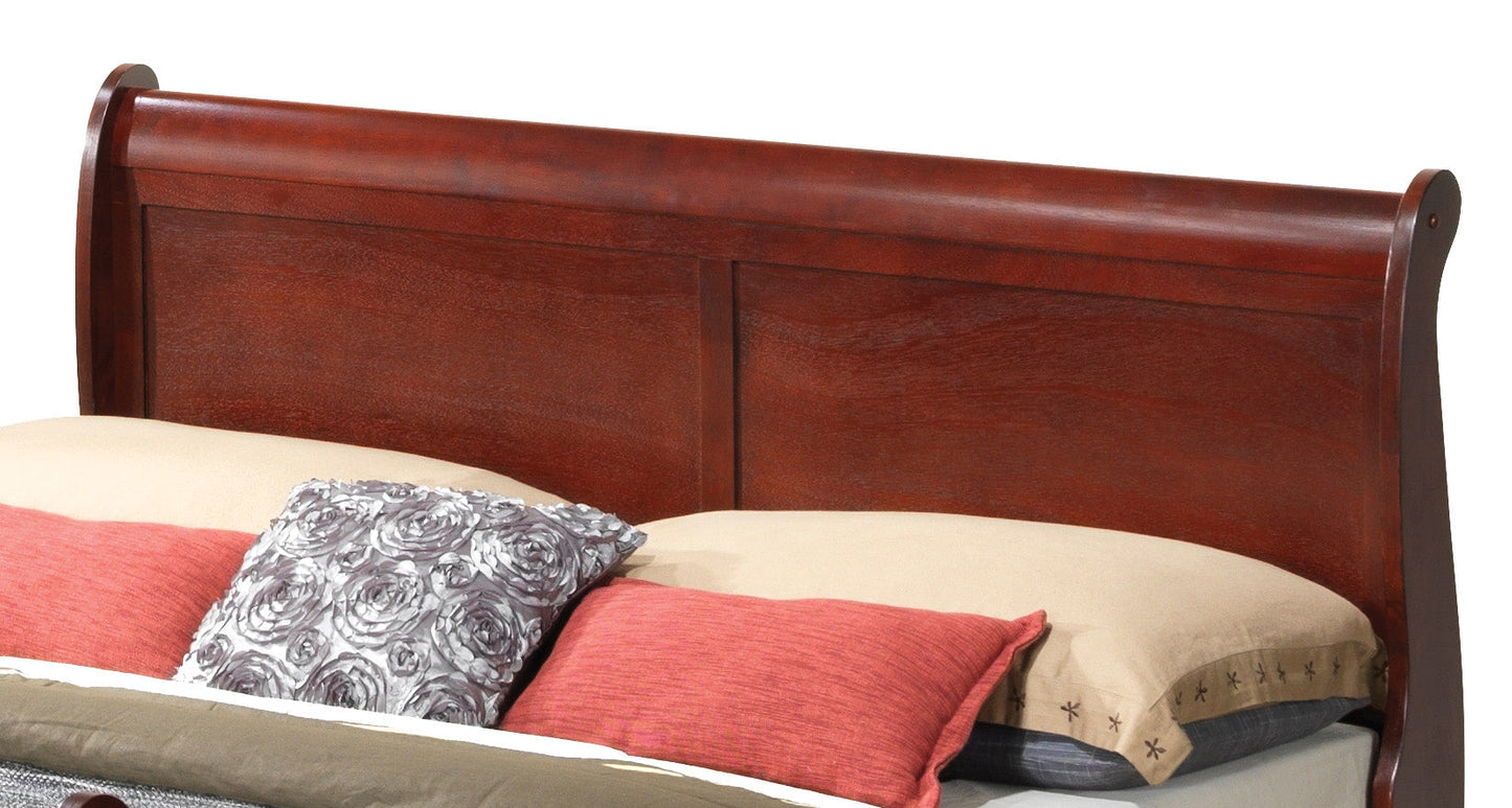 Elegant Cherry Queen Bed Frame