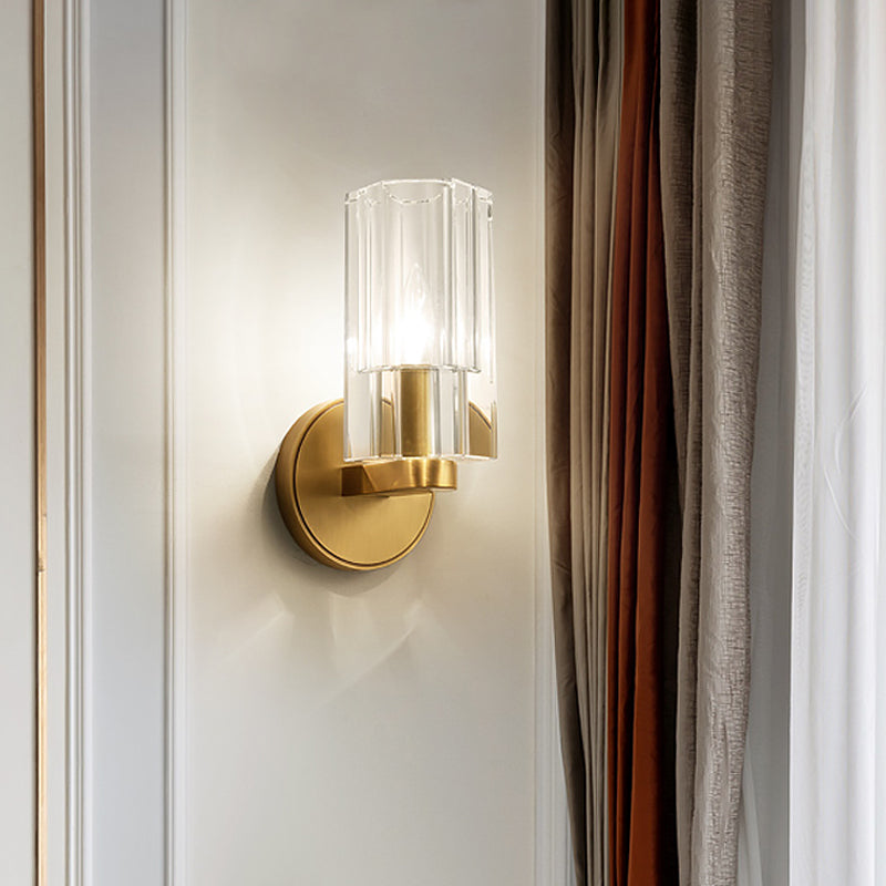 Hannah Modern Wall Sconce: Crystal Beauty Meets Modern Elegance