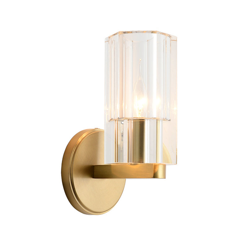 Hannah Modern Wall Sconce: Crystal Beauty Meets Modern Elegance