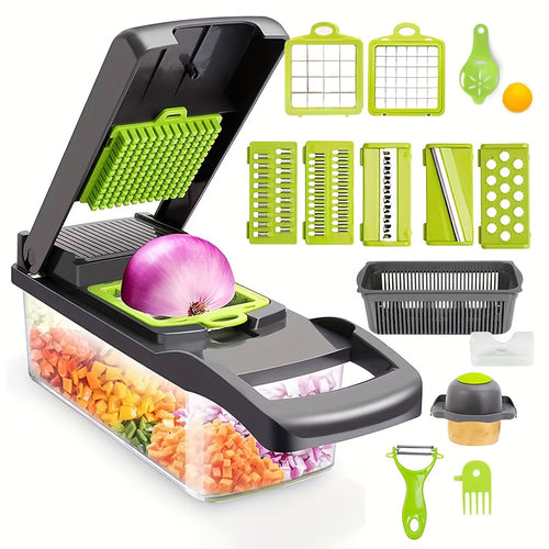 16in1 Multifunctional Vegetable Chopper  Slicer Set
