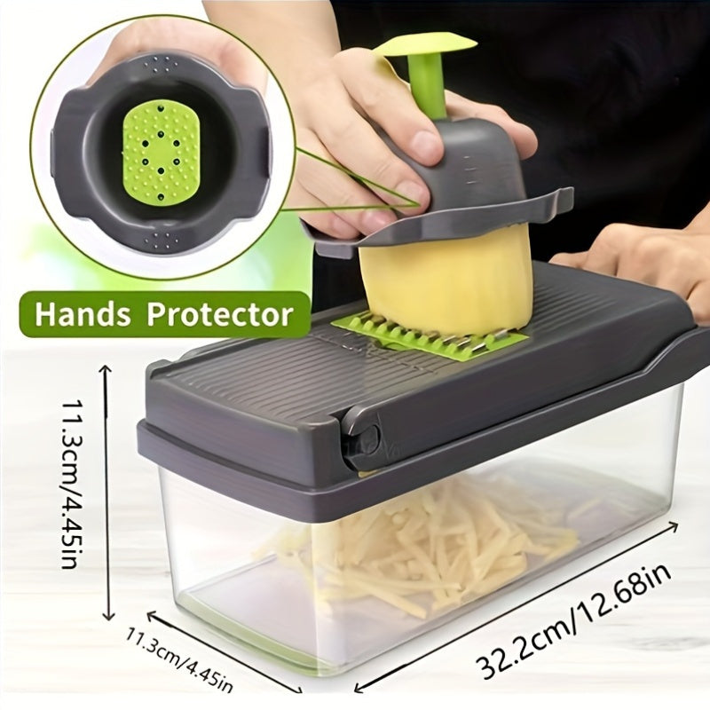 16in1 Multifunctional Vegetable Chopper  Slicer Set
