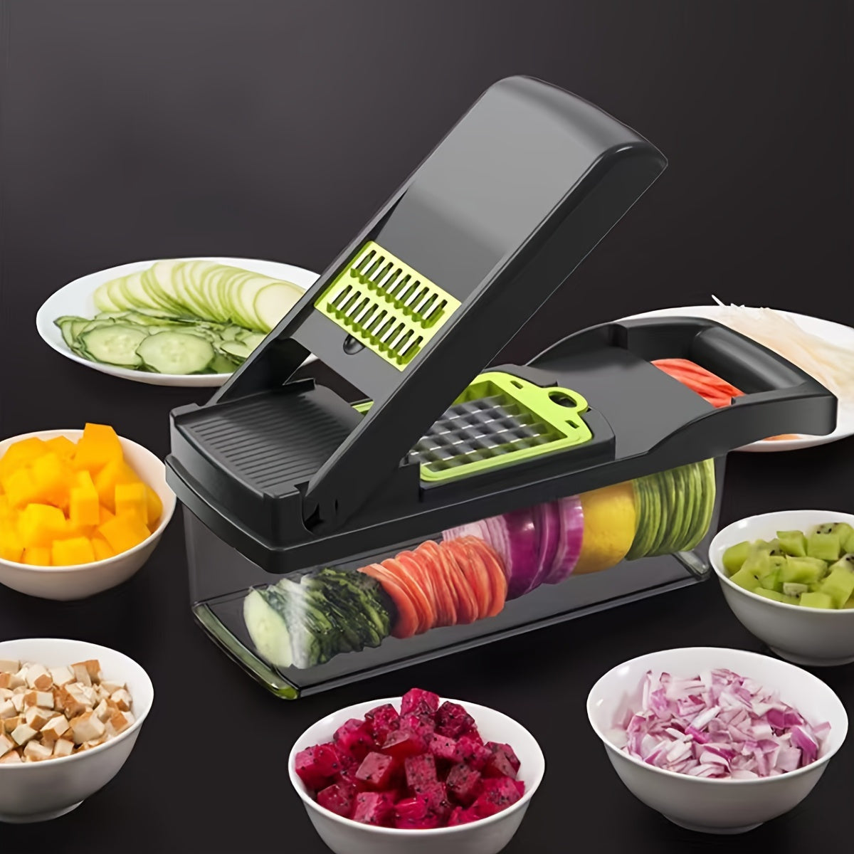 16in1 Multifunctional Vegetable Chopper  Slicer Set