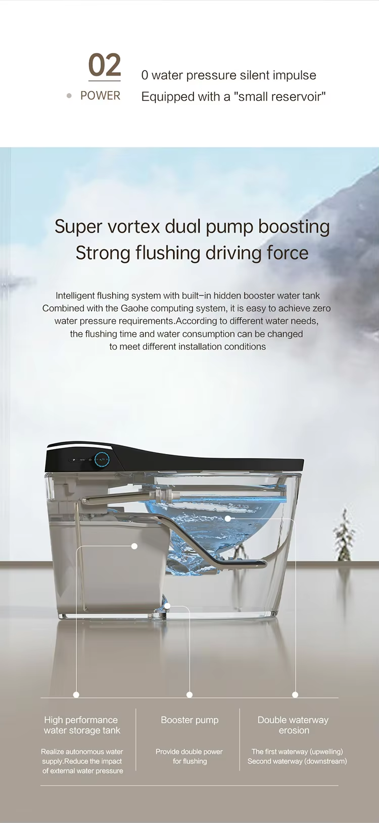 Experience Luxury and Convenience with our Matte Black Smart Toilet Bidet Elongated Seat - Unlimited Warm Water, Wand Cleaning, Remote Control