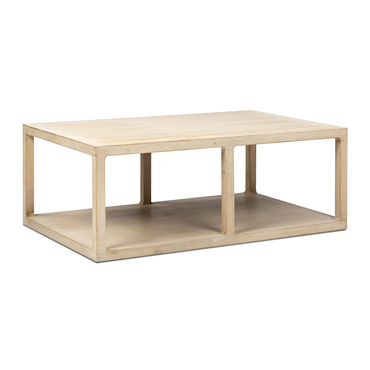 Ellis 48" Reclaimed Wood Open Frame Coffee Table