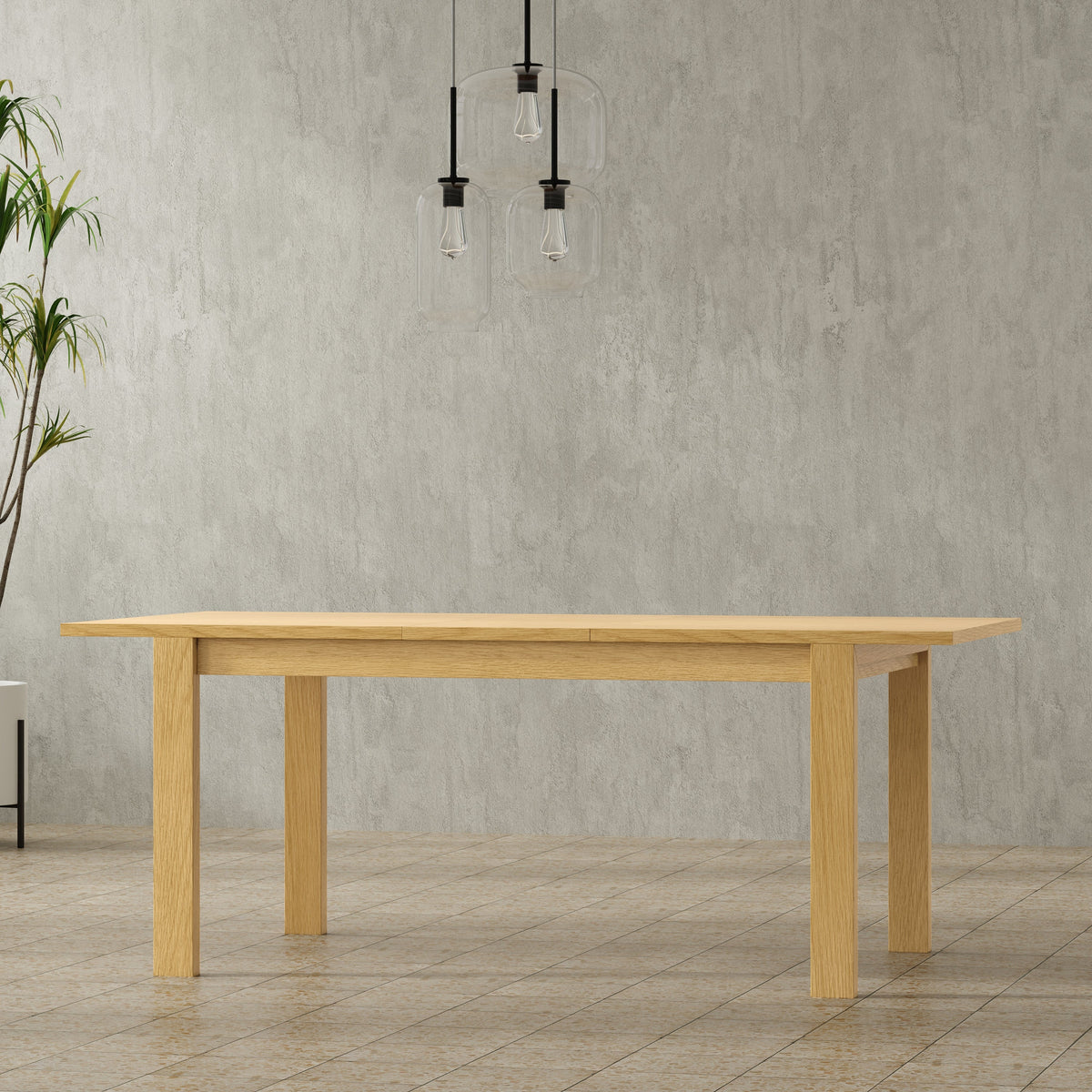 Wilson 60-76 Inch Rectangle Transitional Extendable Dining Table