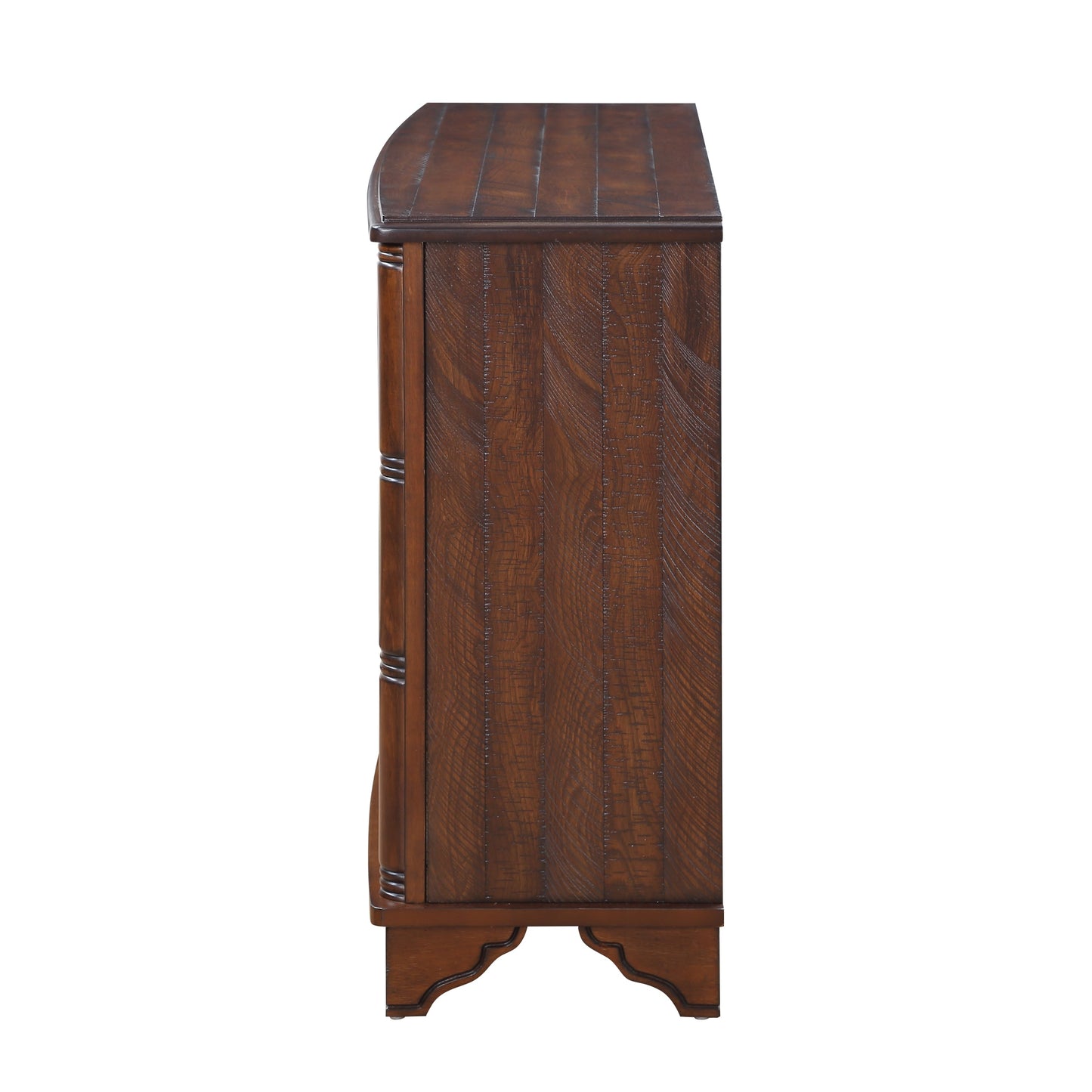 40"  Console Table with Storage Shelf, Retro Entryway Table with Adjustable Storage Shelf, Sofa Couch Table for Hallway, Entry Way, Living Room, Foyer, Light Espresso