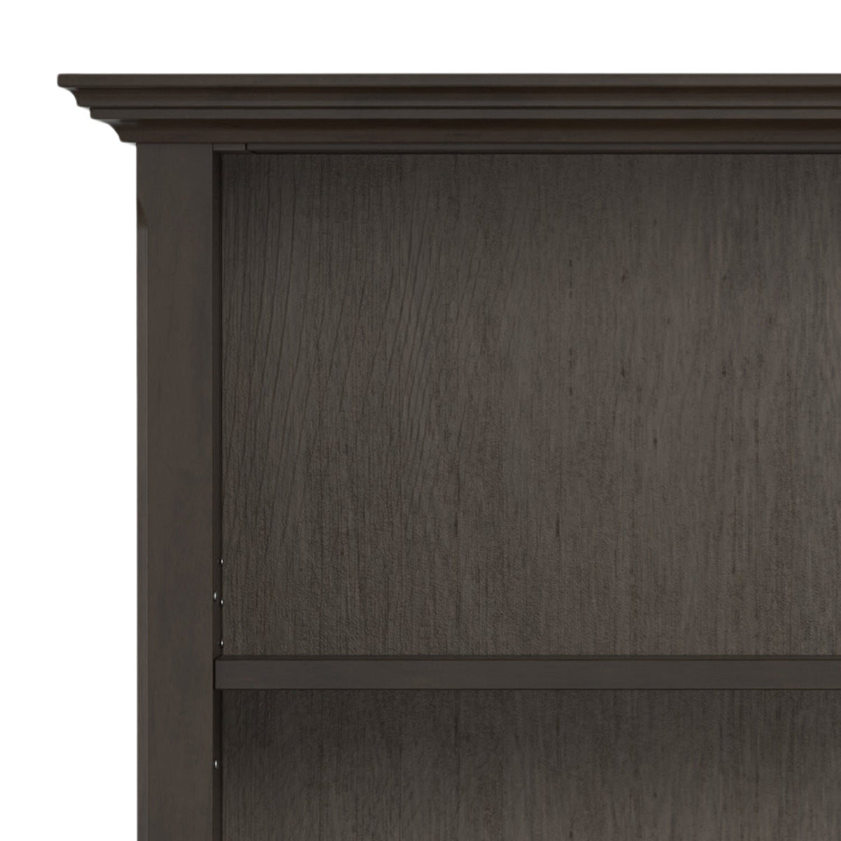Amherst 36 Inch Solid Wood 5 Shelf Bookcase in Hickory