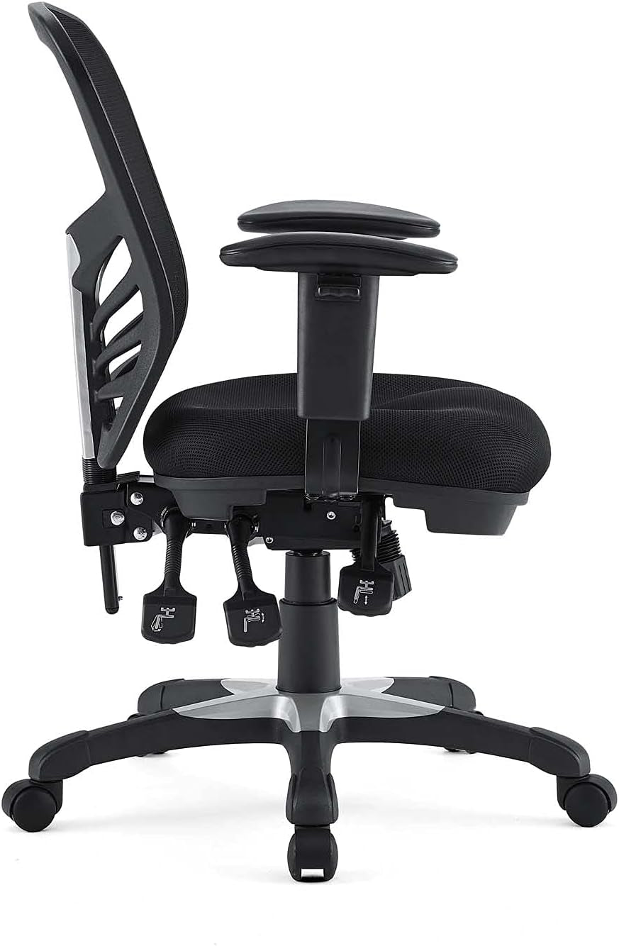 Articulate Ergonomic Mesh Office Chair Black Lumbar Support
