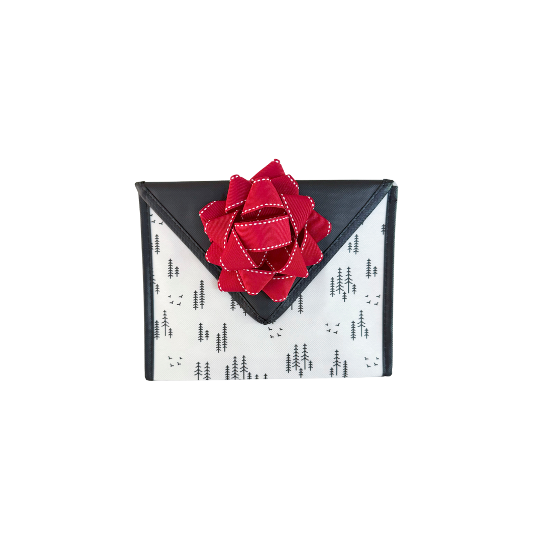 EverBow: Red (Reusable Gift Wrap Bags – Sustainable, Foldable, Eco-Friendly)