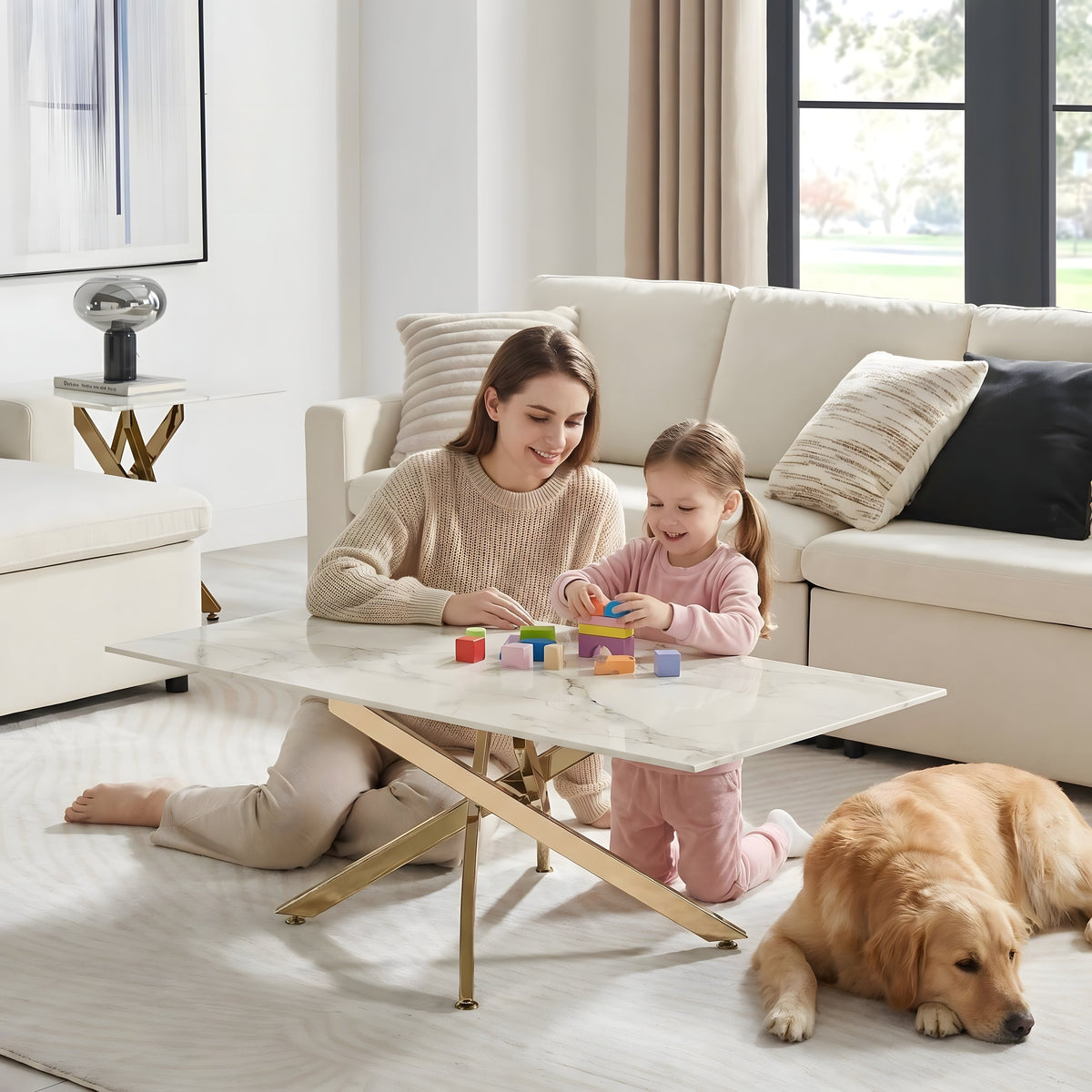 Faux Marble Table