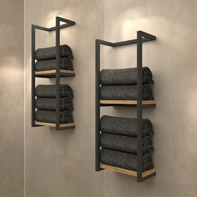 Wall Organizer - Handcrafted Metal Multiple Shelves