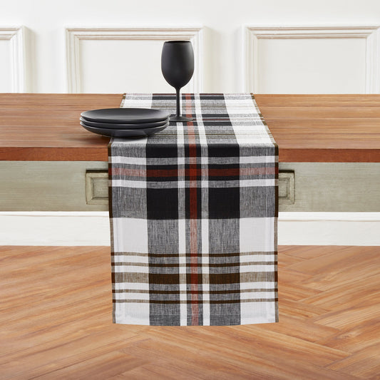 Oxford Plaid Table Runner