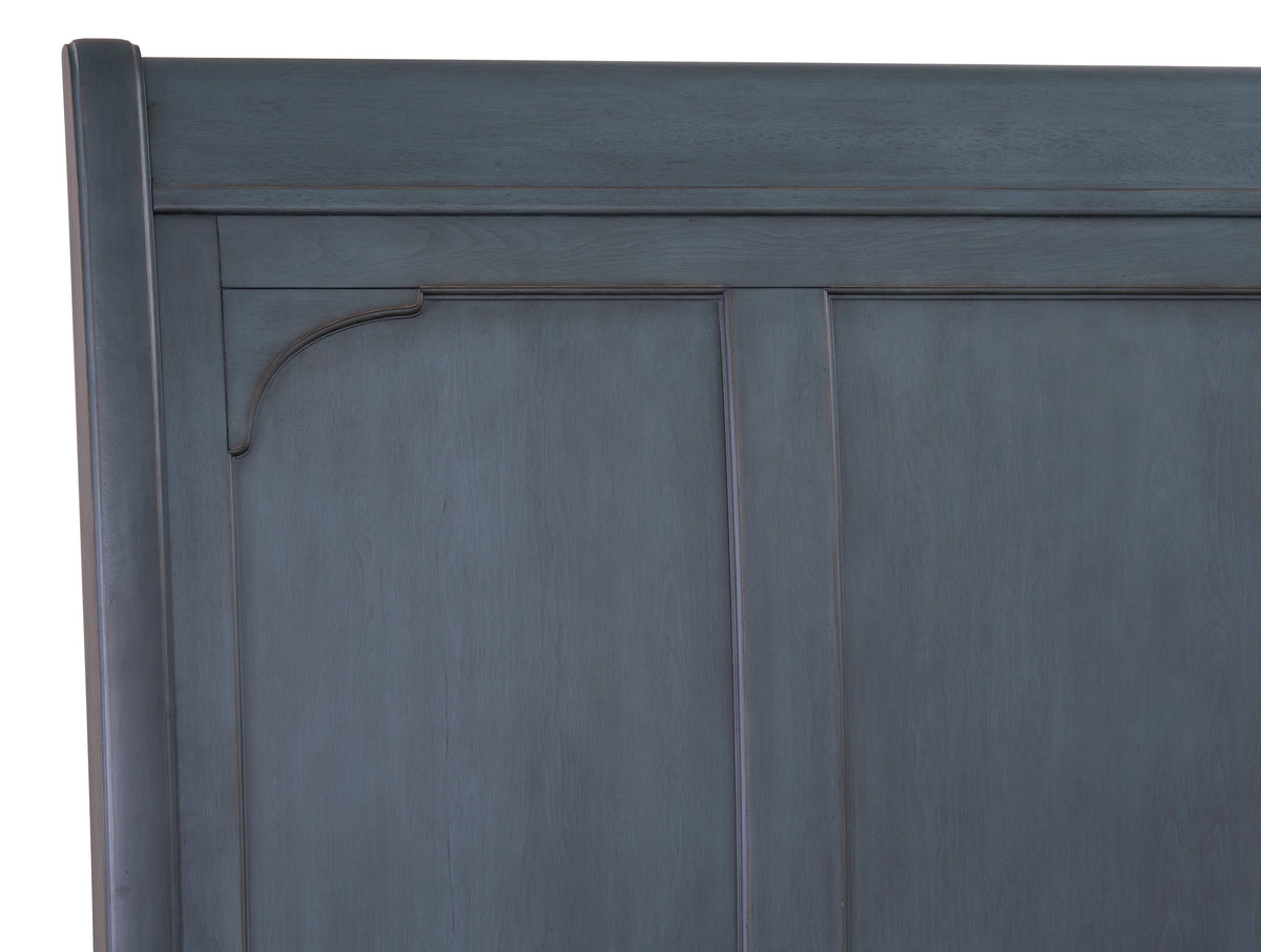 America King Size Sleigh Bed, Corduroy